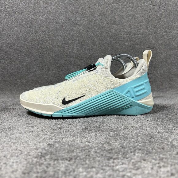 Nike React Metcon BQ6046-203 Women’s Sz 9.5 Light Cream Aurora Green Shoes Used - Picture 6 of 13